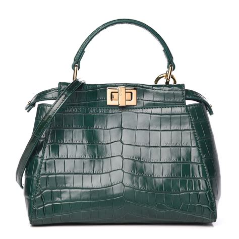 vintage fendi crocodile tote|pre owned fendi bags.